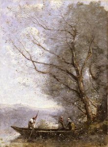 O barqueiro de Jean Baptiste Camille Corot